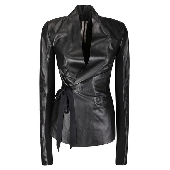 Rick Owens Fitted Long-Sleeve V-Neck Jacket With Double-Breasted Closure - NWT - Picture 1 of 3